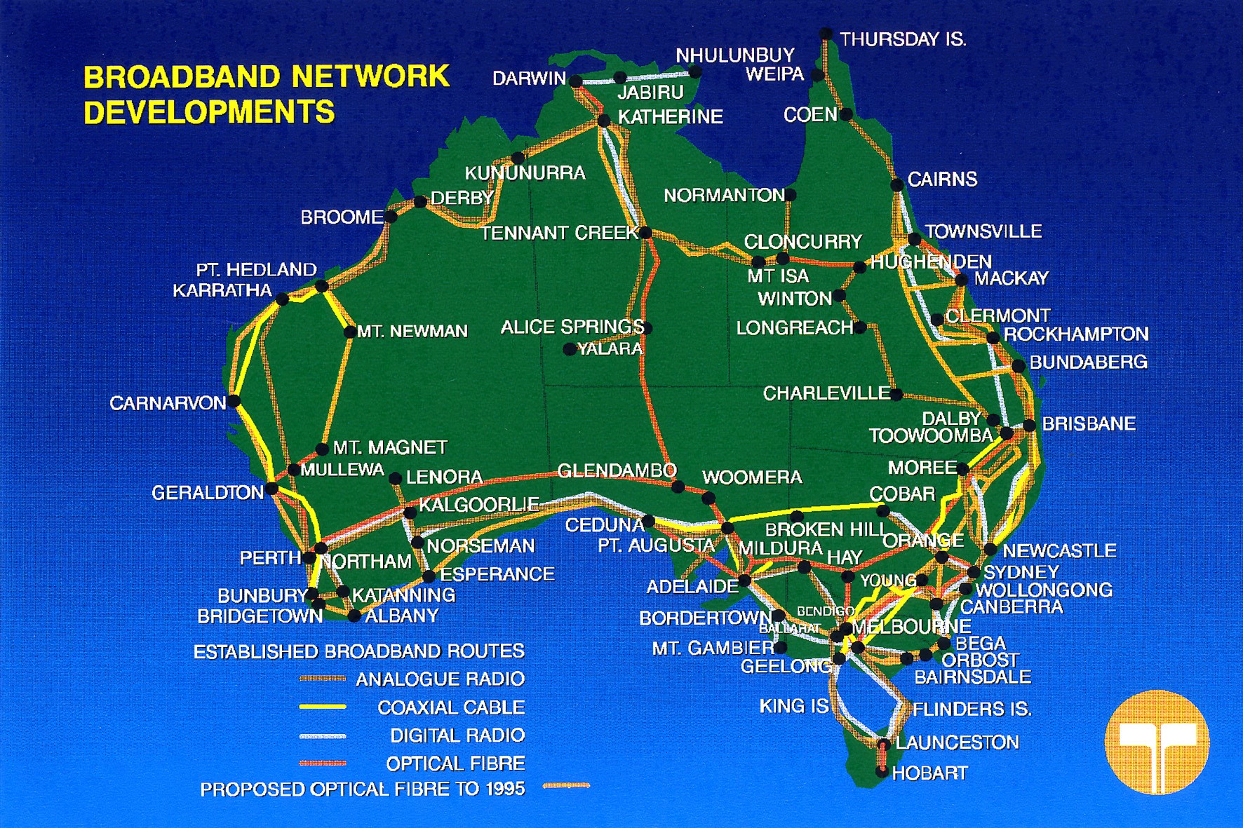Figure 3. 1991 - The Telecom Broadband Network