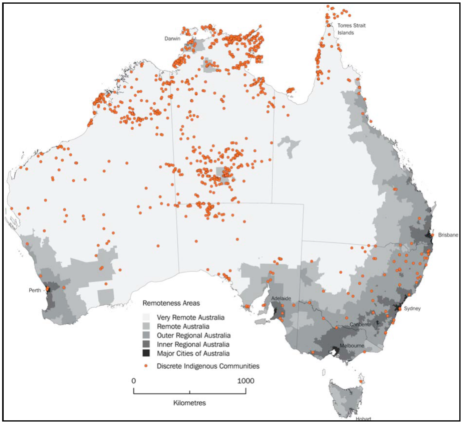 Remoteness Areas of Australia
