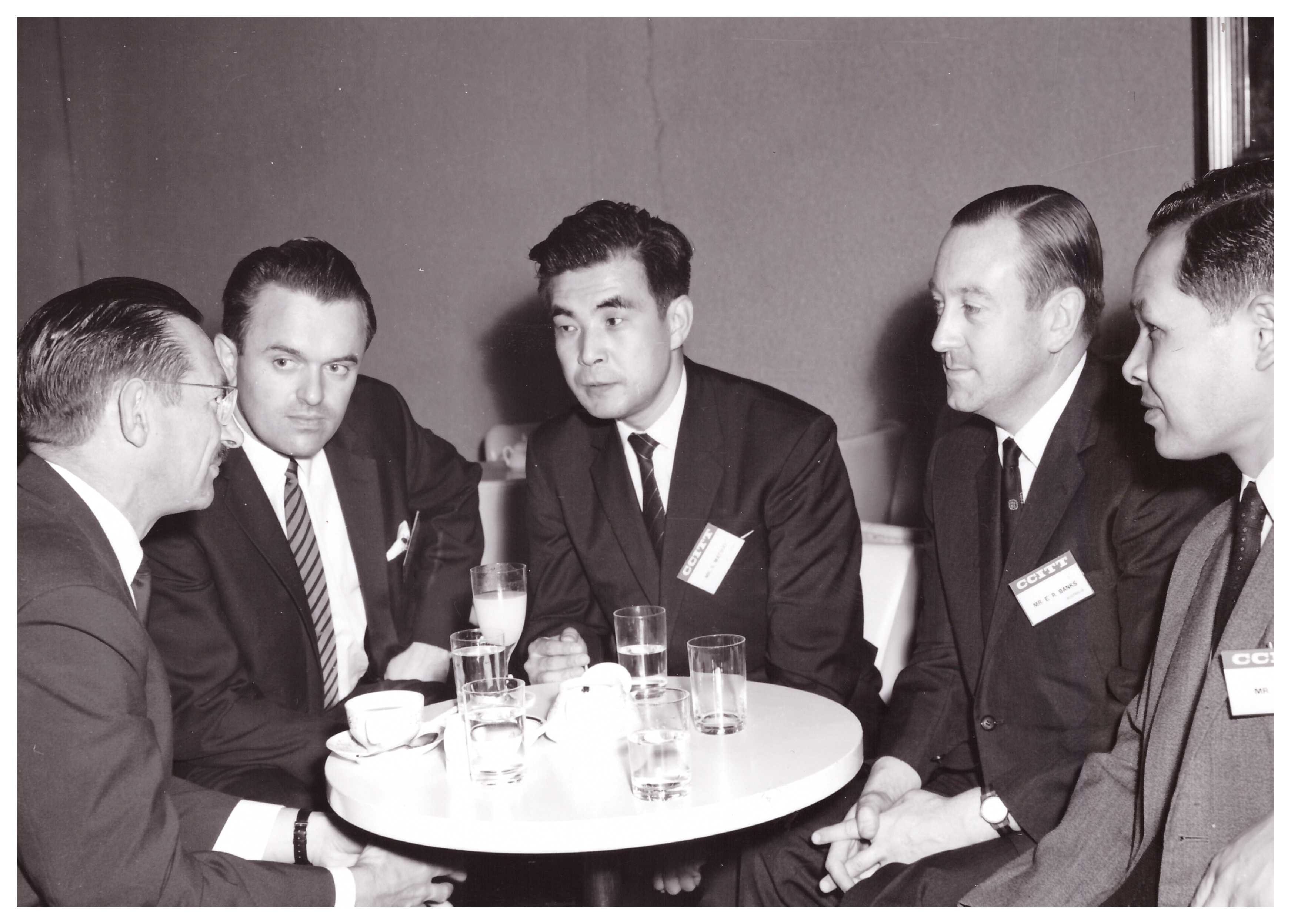 Chairing CCITT group meeting, Tokyo 1967